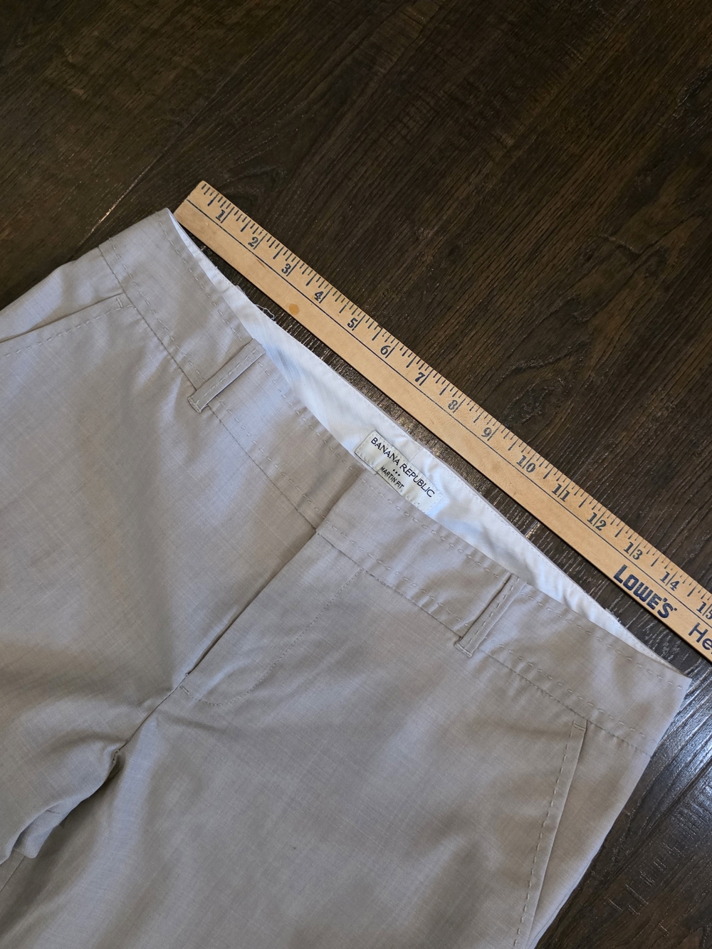 Tailored Light Beige Boot-Cut Pants for Women - Picture 4 of 6